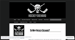 Desktop Screenshot of hockeydiehard.com